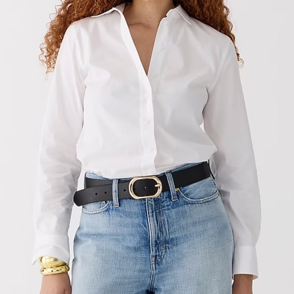 J Crew Wren slim shirt in stretch cotton poplin size 0P NWT BY648 - Picture 1 of 12